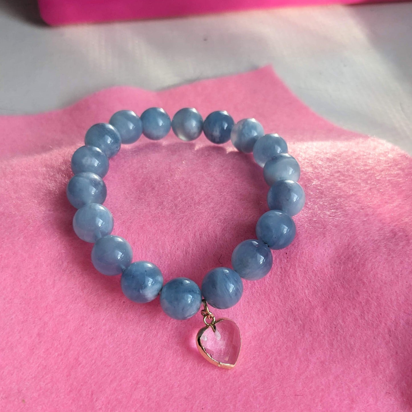 Aqua Heart Bracelet